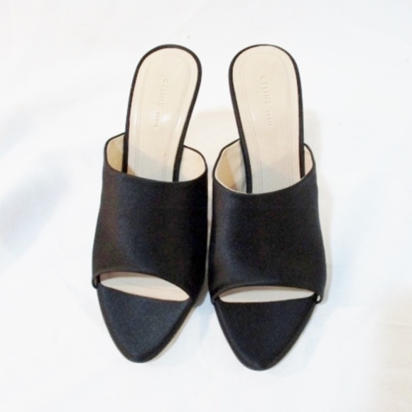 NEW CELINE PARIS ITALY Open Toe Shoe Slide Mule - Picture 4 of 7
